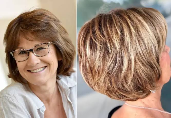 gestuft frech frisuren halblang